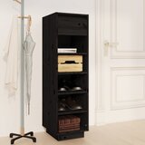 vidaXL Ormarić za cipele crni 34 x 30 x 105 cm od masivne borovine Cijene