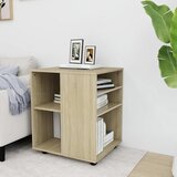 vidaXL Omarica na kolesih sonoma hrast 60x53x72 cm iverna plošča Cene