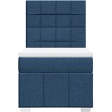  Krevet s oprugama i madracem plavi 100 x 200 cm od tkanine | shoptok.hr