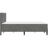  Okvir kreveta s madracem Tamno siva 120 x 190 cm Baršun | shoptok.hr