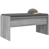  Klupa za hodnik s jastukom Siva Sonoma 80 x 38 x 46 cm | shoptok.hr
