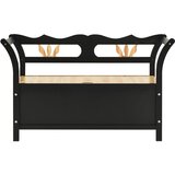  Klupa crna 107 x 45 x 75,5 cm od masivne jelovine | shoptok.hr