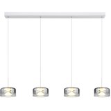Globo 16024-4WR - LED luster na sajli BELINDA LED/24W/230V bela/zadimljena | Eponuda.com