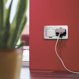 Brilagi Kuhinjska ugradna dvostruka utičnica INBOX IP55, matni hrom, pravougaona | Eponuda.com