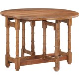 Furnova Jedilna miza okrogla 110x76 cm trden mangov les, (21946718) | Shoptok.si