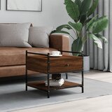 Stolić za kavu smeđa boja hrasta 50x50x50 cm konstruirano drvo | shoptok.hr