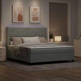  Krevet s opruga kutije Svijetlo siva 180 x 200 cm Baršun | shoptok.hr
