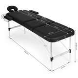 Modern Home Aluminijumski masažni i rehabilitacioni sto, 3-sekcioni, sklopivi u kofer + torba | ePonuda.com
