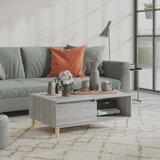 vidaXL Klubska mizica siva sonoma hrast 90x60x35 cm iverna plošča Cene