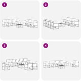  Set vanjskih sofa 9 kom. Prirodna i bež | shoptok.hr