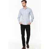 Dewberry G625 LINEN SHIRT-PLAIN BLUE | Shoptok.si