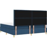  Postelja s škatlo z vzmetnico in LED modra 200x200 cm tkanina, (22082753) | Shoptok.si