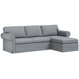 SOFA Svijetlo siva 245 x 138 x 80 cm tkanina | shoptok.hr