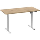 MID.YOU Pisalna Miza E-lona, Barva Hrasta, Srebrna | Shoptok.si