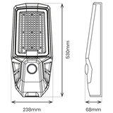  LED ulična lampa (prigušiva) sa senzorom i solarnim panelom KOBRA 400W/24000 mAh IP65 antracit + daljinski upravljač | Eponuda.com