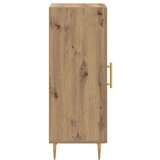 vidaXL Strani šal artisan hrast 34 x 34.5 x 90 cm Konstruiran les | Shoptok.si