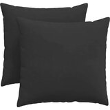 vidaXL Blazine za kavč 2 pcs Črna 45 x 45 cm blago | Shoptok.si
