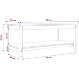  Stolić za kavu sivi 110 x 55 x 45 cm od masivne borovine | shoptok.hr
