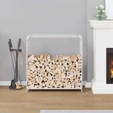  Stalak za drva bijeli 90x28x90 cm Hladno valjani čelik | shoptok.hr