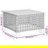  6-dijelni set vrtnih sofa od poliratana s jastucima sivi | shoptok.hr