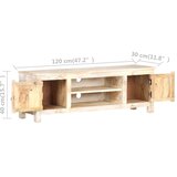 TV ormarić 120 x 30 x 40 cm od grubog bagremovog drva | shoptok.hr