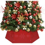  Podloga za božićno drvce crvena Ø 68 x 25 cm | shoptok.hr