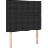  s oprugama i madracem crni 80 x 200 cm od umjetne kože | shoptok.hr