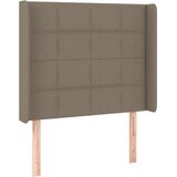  LED uzglavlje smeđesivo 93 x 16 x 118/128 cm od tkanine | shoptok.hr