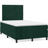  box spring s madracem tamnozeleni 120x190 cm baršunasti | shoptok.hr