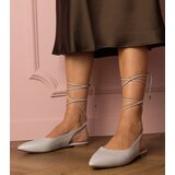 Gemre Grey eco-leather flat-heeled pumps Terry | shoptok.hr