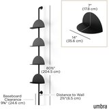 Umbra Crni metalni modularni sustav polica 27x203,5 cm Solis – | shoptok.hr