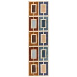Flair Rugs Moder/oranžen ročno tkan volnen tekač 60x230 cm Retro Blocks – | Shoptok.si