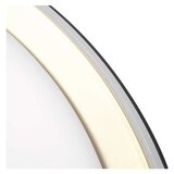  LED stropno svetlo ILVI, prigušiva, LED/45W/230V 2700-6500K prečnik 50 cm crna/mesing + daljinski upravljač | Eponuda.com