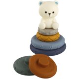 Lean Toys Izobraževalni set za malčke Soft Blocks Pyramid Bear | Shoptok.si