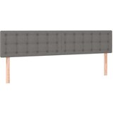 vidaXL Posteljni okvir z vzglavjem temno siv 120x190 cm tkanina | Shoptok.si