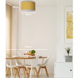  duolla - plafonska lampa bristol 1xE27/15W/230V, prečnik 45 cm, žuta/bela | Eponuda.com