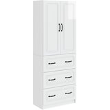 vidaXL Set ormara 2 kom. 66 x 34 5 x 87 cm Konstruirano drvo - Visoko sjajno bijela Cijene