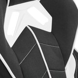 Novel GAMING STOL kovina, umetna masa, tekstil črna, bela | Shoptok.si