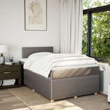 vidaXL Box spring postelja z vzmetnico taupe 120x200 cm blago, (21291960) | Shoptok.si
