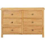 vidaXL Predalnik 105x33,5x73 cm trdna hrastovina | Shoptok.si