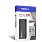 Verbatim Vx500 240GB USB 3.1 vanjski SSD, sivi | shoptok.hr