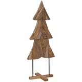 vidaXL Božično drevo z stojalom Rjava 150 cm Trdna tikovina | Shoptok.si