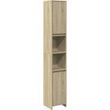  The Living Store Kopalniška omarica sonoma hrast 30x30x183,5 cm iverna plošča - Kopalniška Omarica, (21497327) | Shoptok.si
