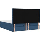 vidaXL Otomanski posteljni okvir z vzmetnico moder 180x200 cm blago | Shoptok.si