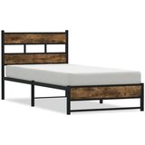 vidaXL Metalni okvir kreveta bez madraca boja hrasta 100x190 cm | shoptok.hr