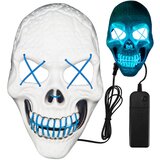  Svetleča LED lobanjska maska - Vijola modra | Shoptok.si