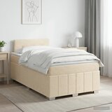  Boxspring krevet s madracem Krem 120 x 190 cm Tkanina | shoptok.hr