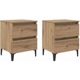  Noćni ormar 2 pcs hrast artisan 40 x 35 x 50 cm | shoptok.hr