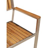  Vrtna stolica 2 pcs Smeđa 56 x 54,5 x 87 cm Čvrsto teak drvo | shoptok.hr