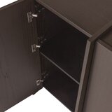 WOOOD Temno rjava omarica v jesenovem dekorju 102x140x44 cm Brock – | Shoptok.si